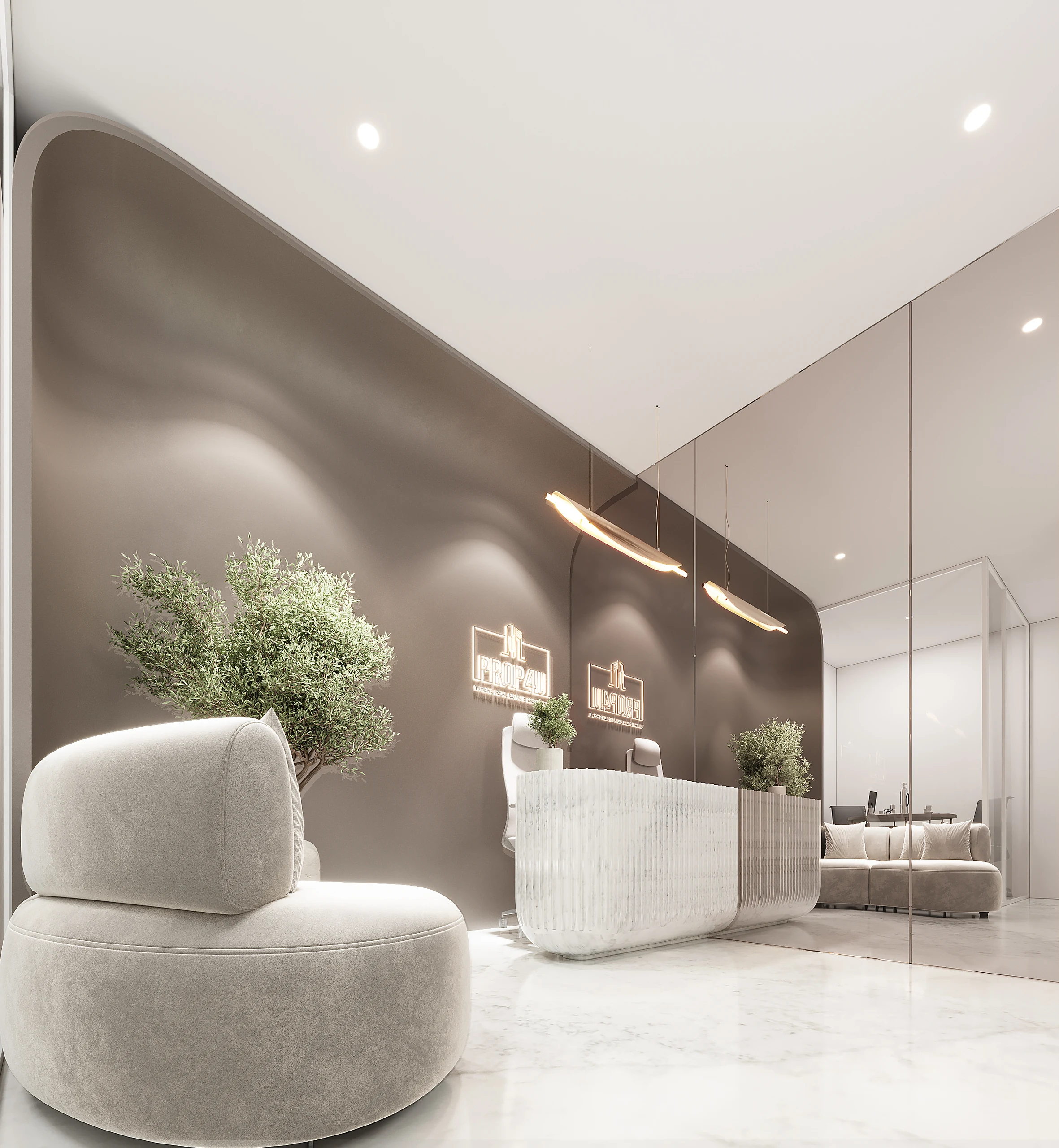 Corporate Executive Workspace - Perspective 1