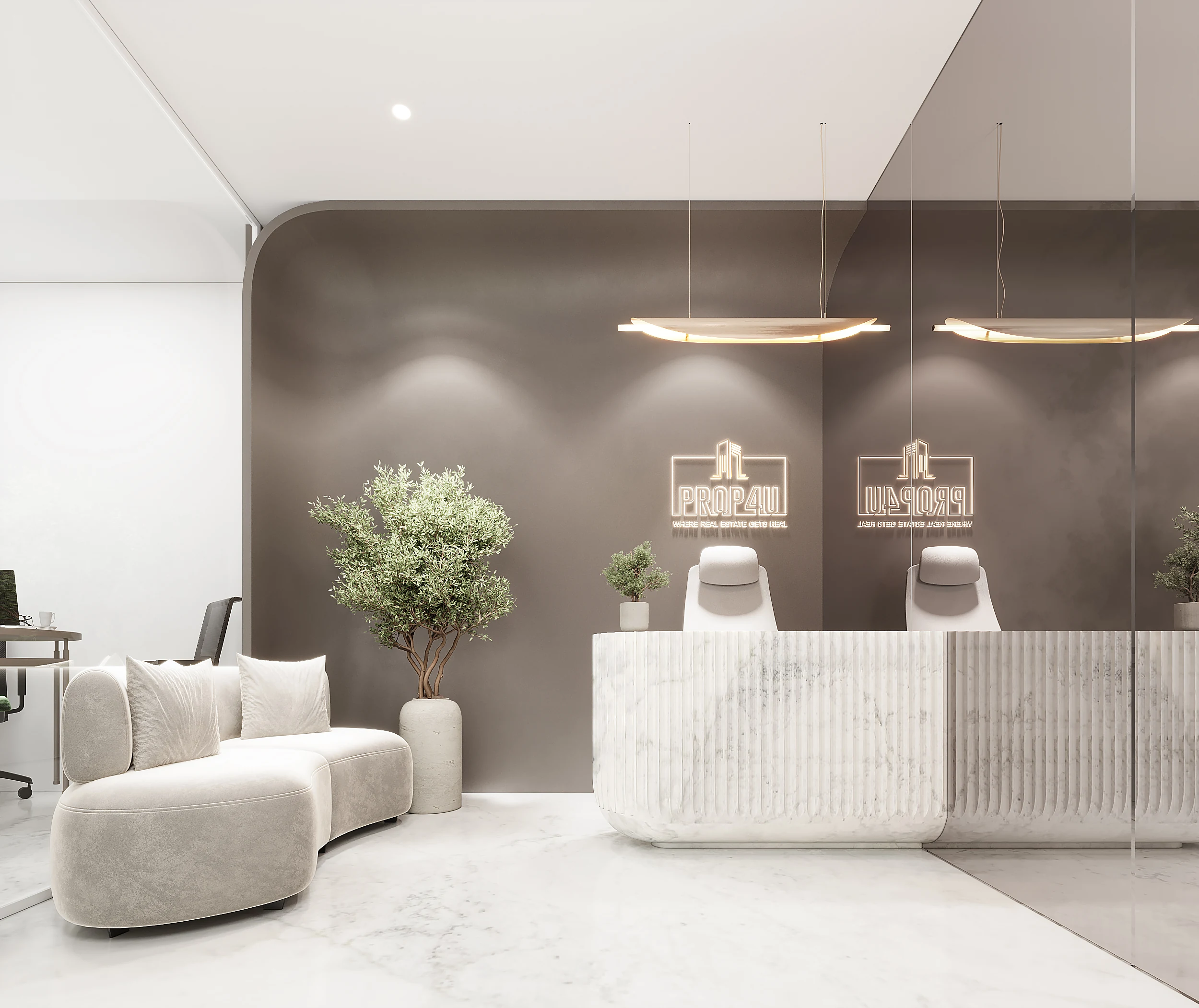 Corporate Executive Workspace - Perspective 4